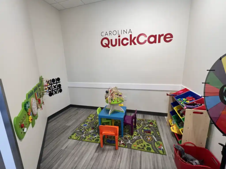 carolina quick care whiteville location kids waiting area