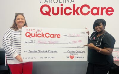 Carolina QuickCare Teacher Giveback Program: November 2025 Winners